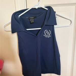 Forever 21 Dark Blue Sleeveless Top